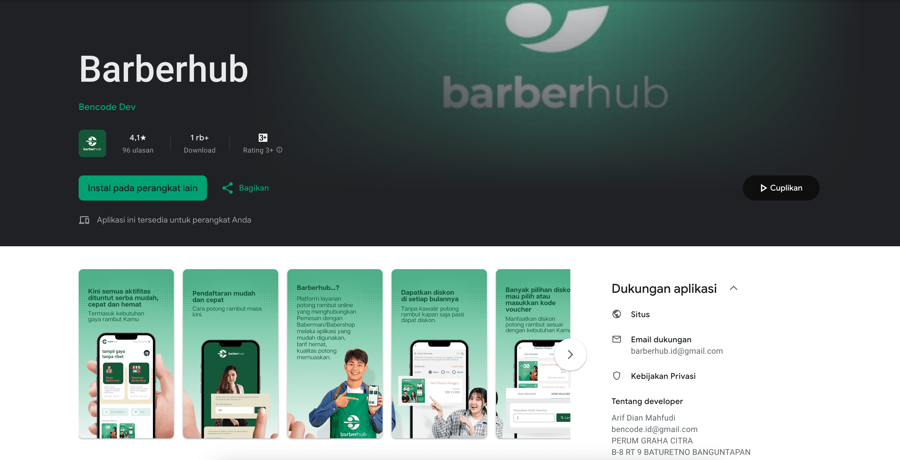 Barberhub (Startup Perawatan)