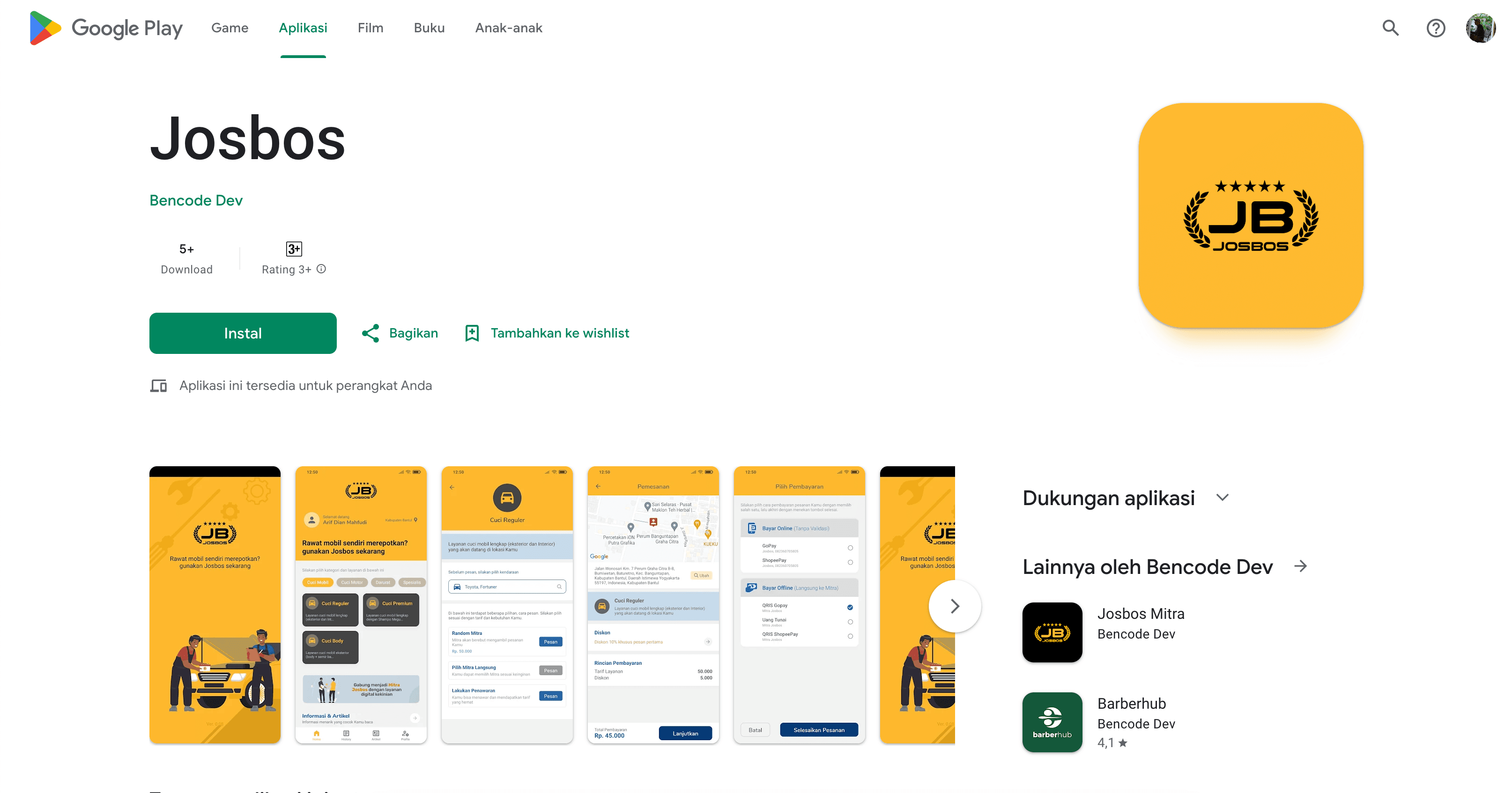 Josbos User App